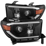 2014 Toyota Sequoia Glossy Black LED Projector Headlights DRL Activation