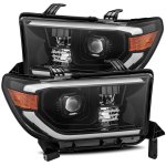 2015 Toyota Sequoia Glossy Black LED Projector Headlights DRL Activation
