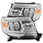 Toyota Tacoma 2005-2011 LED Quad Projector Headlights DRL Signal Activation