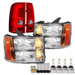 2009 GMC Sierra 3500HD LED Bulbs Headlights LED Tail Lights
