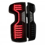 Chevy Silverado 2500HD 2020-2023 Black Smoked Custom LED Tail Lights