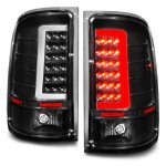 GMC Sierra 2007-2013 Black Tube LED Tail Lights