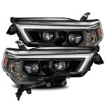 2020 Toyota 4Runner Glossy Black Projector Headlights LED DRL Dynamic Signal