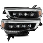 2019 Toyota 4Runner Glossy Black LED Quad Projector Headlights DRL Dynamic Signal Activation