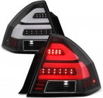 2011 Chevy Impala Black Dual Tube LED Tail Lights