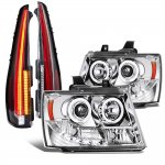 2007 Chevy Suburban Halo Projector Headlights Full LED Tail Lights Conversion