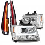 2007 Chevy Suburban DRL Projector Headlights Full LED Tail Lights Conversion