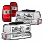 Chevy Suburban 2000-2006 LED Tube DRL Headlights Tail Lights