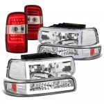 2000 Chevy Tahoe LED Tube DRL Headlights Tail Lights