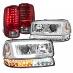 2002 GMC Yukon XL DRL Projector Headlights LED Bumper Lights Tail Lights 2002 GMC Yukon XL DRL Projector Headlights LED Bumper Lights Tail Lights