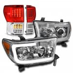 2010 Toyota Tundra DRL Projector Headlights Full LED Tail Lights