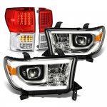2010 Toyota Tundra Facelift DRL Projector Headlights Full LED Tail Lights