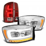 2007 Dodge Ram 2500 DRL Projector Headlights Dynamic Signals Custom LED Tail Lights