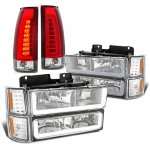 Chevy 3500 Pickup 1994-1998 LED DRL Headlights Tail Lights