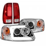2000 Ford F150 DRL Projector Headlights LED Tail Lights