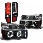 2009 GMC Canyon Black Halo Projector Headlights Tube LED Tail Lights