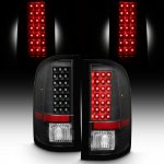 2010 Chevy Silverado Black LED Tail Lights