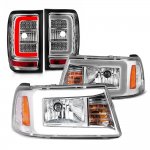 2010 Ford Ranger LED DRL Headlights Clear Tail Lights