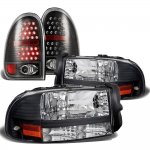 2001 Dodge Durango Black Headlights LED Tail Lights 2001 Dodge Durango Black Headlights LED Tail Lights