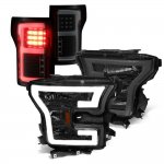 2017 Ford F150 Smoked DRL Headlights BLIS LED Tail Lights