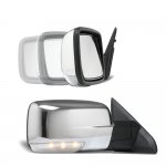 2012 Dodge Ram 1500 Chrome Power Folding Side Mirrors LED Signal