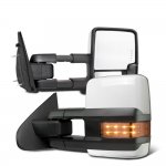 Dodge Ram 2500 2010-2018 White Tow Mirrors LED Lights Power Heated Dodge Ram 2500 2010-2018 White Tow Mirrors LED Lights Power Heated