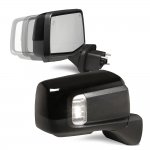 GMC Sierra 1500 2019-2023 Glossy Black Power Folding Side Mirrors LED Signal Puddle Lights