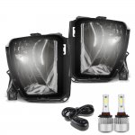 Dodge Ram 1500 2013-2018 Smoked Fog Lights LED Bulbs Kit