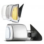 2012 Toyota Tundra Chrome Power Folding Tow Mirrors Switchback LED Sequential Signal