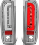 1992 Ford F250 Chrome Tube LED Tail Lights