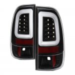 2009 Ford F350 Black LED Tail Lights Tube 2009 Ford F350 Black LED Tail Lights Tube