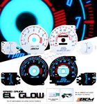 Mitsubshi Eclipse 1995-1999 Glow Gauge Cluster Face Kit Mitsubshi Eclipse 1995-1999 Glow Gauge Cluster Face Kit