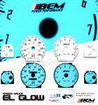 1997 Nissan Maxima Glow Gauge Cluster Face Kit 1997 Nissan Maxima Glow Gauge Cluster Face Kit