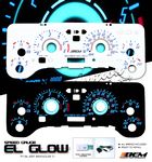 Jeep Wrangler TJ 1997-2006 Reverse Glow Gauge Cluster Face Kit Jeep Wrangler TJ 1997-2006 Reverse Glow Gauge Cluster Face Kit