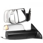 2008 Dodge Ram 3500 Chrome Power Folding Towing Mirrors Conversion Clear LED Signal