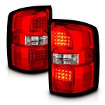 2017 GMC Sierra Red LED Tail Lights