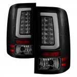 2009 GMC Sierra Black Smoked Tube LED Tail Lights