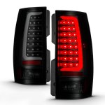 Chevy Tahoe 2007-2014 Black Smoked LED Tube Tail Lights