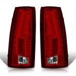 Chevy 3500 Pickup 1988-1998 LED Tail Lights Red Clear