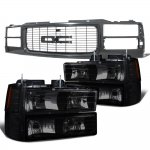 1994 GMC Jimmy Full Size Black Grille Black Smoked Headlights Set 1994 GMC Jimmy Full Size Black Grille Black Smoked Headlights Set
