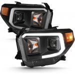 2014 Toyota Tundra Black LED DRL Projector Headlights A2