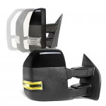 2020 Ford F250 Super Duty Glossy Black Power Folding Towing Mirrors Heated LED Signal