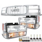 GMC Sierra 2500 1988-1993 Chrome Grille Headlights LED Bulbs Complete Kit Conversion GMC Sierra 2500 1988-1993 Chrome Grille Headlights LED Bulbs Complete Kit Conversion