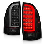 Toyota Tacoma 2005-2015 Black Smoked Tube LED Tail Lights