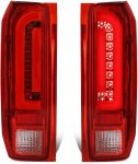 1995 Ford Bronco Red Tube LED Tail Lights