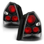 Honda Civic Hatchback 1996-2000 Black Custom Tail Lights