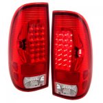 2001 Ford F250 Super Duty Red LED Tail Lights