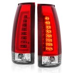 1994 Chevy Silverado Red Tube LED Tail Lights