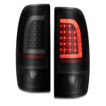 2007 Ford F350 Black Smoked LED Tail Lights Tube