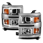 Chevy Silverado 1500 2014-2015 LED DRL Projector Headlights Chevy Silverado 1500 2014-2015 LED DRL Projector Headlights